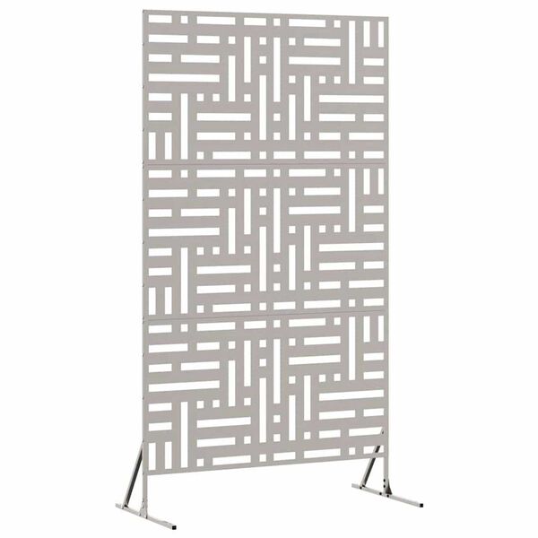 vidaXL Einkageymslur Grár Stál