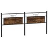 vidaXL R&uacute;mgrind &aacute;n D&yacute;nu Br&uacute;n Eikarlitur 107x203 cm Samsettur Vi&eth;ur