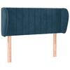 vidaXL H&ouml;f&eth;agafl me&eth; Eyrum 83x23x78/88 cm D&ouml;kkbl&aacute;tt Flauel