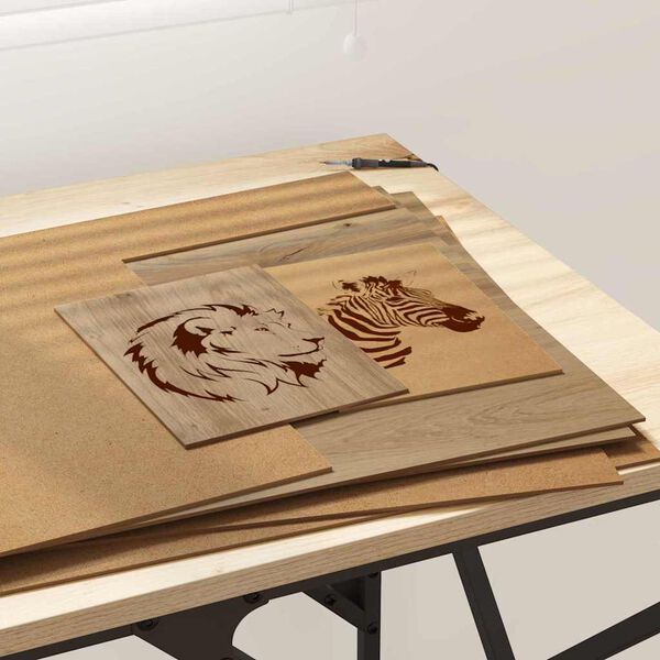 vidaXL Skreyting spj&ouml;ld 50 pcs Artisan Eik 40 x 60 x 0.27 cm