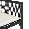 vidaXL 17 Stk. Gar&eth;h&uacute;sgagnasett me&eth; P&uacute;&eth;um P&oacute;l&yacute;rattan Svart