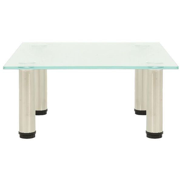 vidaXL Sjónvarpsstandur Hrímaður 40x35x17 cm Hert Gler