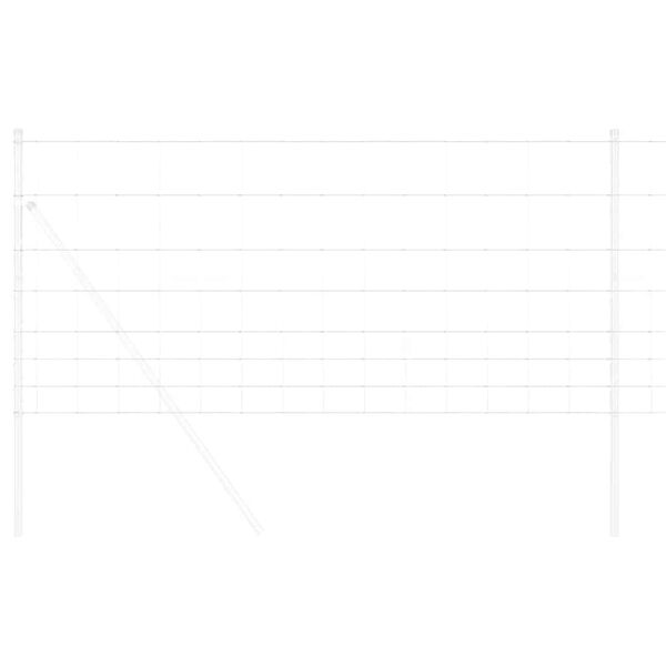 vidaXL Túnagirðing Silfur 25 x 1 m Sinkhúðað stál