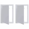 vidaXL A&eth;gengisbakkar 2 pcs Hv&iacute;tt 15 x 23 cm ABS Plast