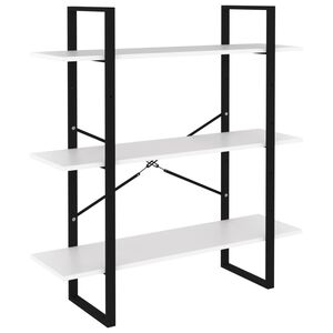 vidaXL B&oacute;kask&aacute;pur Hv&iacute;tur 100x30x105 cm Samsettur Vi&eth;ur