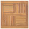 vidaXL Ferningur Bor&eth;plata 50x50x2,5 cm Gegnheill Tekkvi&eth;ur