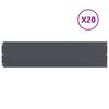 vidaXL t&uacute;nkantar 20 stk Antras&iacute;t 25x103 cm Kaldvalsa&eth; st&aacute;l
