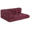 vidaXL Pallur s&oacute;fa p&uacute;&eth;i 3 pcs Kastan&iacute;uflott 120 x 80 x 38 cm Efni