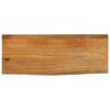 vidaXL Bor&eth;plata me&eth; N&aacute;tt&uacute;rulegum Br&uacute;num 80x20x2,5 cm Mang&oacute;vi&eth;ur
