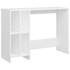 vidaXL Skrifbor&eth; Hv&iacute;tt 102,5x35x75 cm Samsettur vi&eth;ur