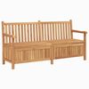 vidaXL Bekkur me&eth; geymslu Br&uacute;nn 180 x 60 x 90 cm Solid teak vi&eth;ur