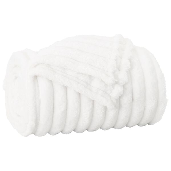 vidaXL &THORN;eppi 6 pcs Hv&iacute;tt 200 x 150 cm Fl&iacute;s