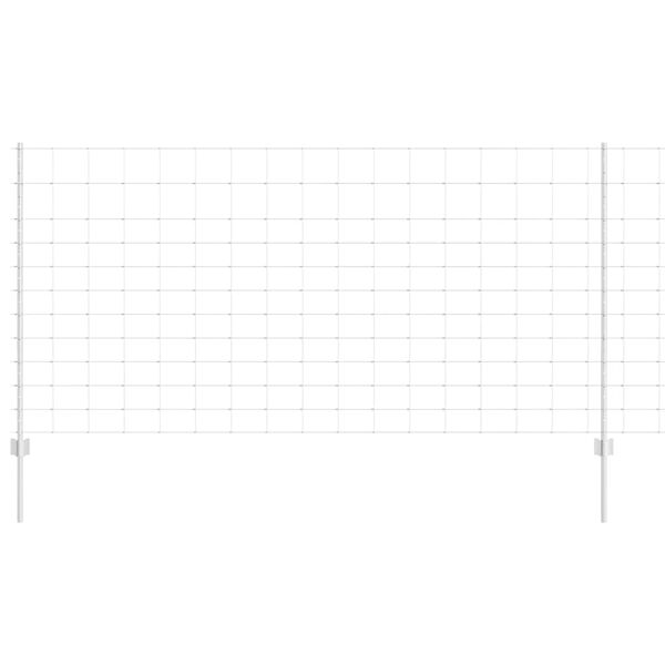 vidaXL Gir&eth;ing me&eth; p&oacute;st Silfur 1,2 x 25 m St&aacute;l