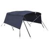 vidaXL 4-boga Biminiskyggni me&eth; Hli&eth;arveggjum 243x(230-244)x137 cm