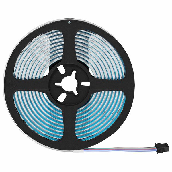 vidaXL LED strimill 2 pcs Svartur og gegnheill 4000 mm Kopar og plast