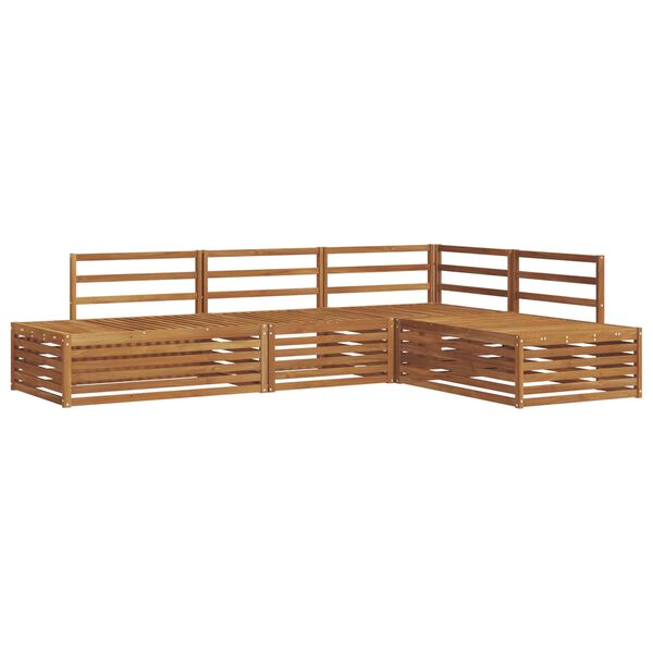 vidaXL &Uacute;ti s&oacute;fasett 4 Stykki N&aacute;tt&uacute;rulegur Hrein akas&iacute;utr&eacute;