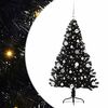 vidaXL Gervi fyrirfram l&yacute;stum j&oacute;latr&eacute; me&eth; 150 LED Svartur 150 cm PVC