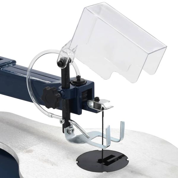 vidaXL Rafmagns tifsög með fótpedala og LED ljósi 125 W