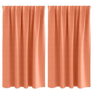 vidaXL Svartgard&iacute;nur me&eth; hringjum 2 pcs terracotta 140 x 140 cm