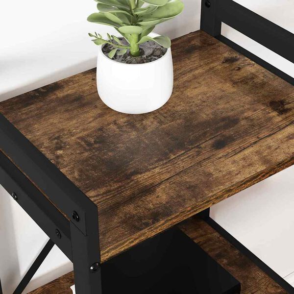 vidaXL Hilla Rau&eth;-eik 40 x 30 x 50 cm Samsettur vi&eth;ur