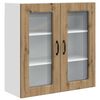 vidaXL Eldh&uacute;s sk&aacute;pur me&eth; geymslu Kalmar Artisan Eik 80 x 31 x 80 cm