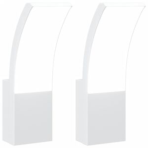 vidaXL &Uacute;tivegglj&oacute;s LED 2 stk Svart M&oacute;tasteypt &Aacute;l