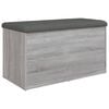 vidaXL Geymslubekkur Gr&aacute;r Sonoma 82x42x45 cm Samsettur Vi&eth;ur