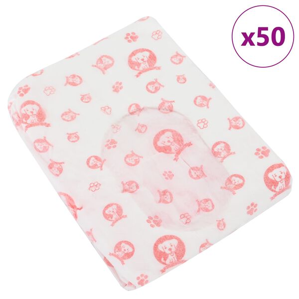 vidaXL Einnota &thorn;vottapoki fyrir t&iacute;kur 50 pcs Hv&iacute;t L