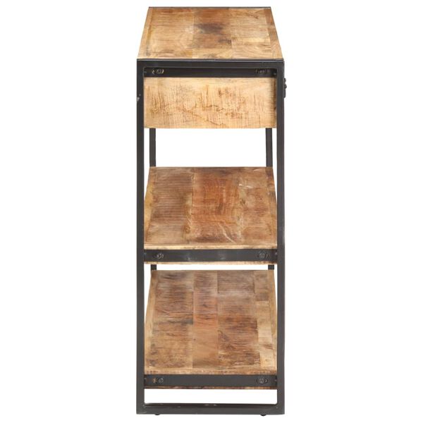 321802 vidaXL Sideboard 120x30x75 cm Solid Rough Mango Wood