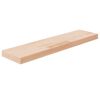 vidaXL hilluplata 80x20x4 cm &Oacute;me&eth;h&ouml;ndlu&eth; gegnheil vi&eth;ar eik