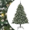 vidaXL Gervi j&oacute;latr&eacute; me&eth; 300 LED Gr&aelig;nn 210 cm PVC, plast og st&aacute;l
