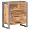 vidaXL Skenkur 60x35x70 cm Gr&oacute;fur Mang&oacute;vi&eth;ur