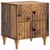 vidaXL Noat&ouml;flu sk&aacute;pur Gamall vi&eth;ur 43 x 34,5 x 48 cm Samsettur vi&eth;ur