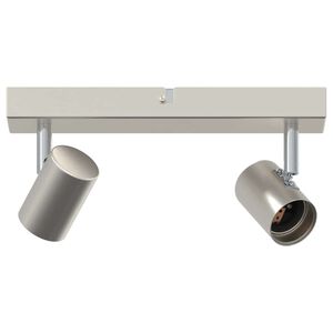 vidaXL Loftskastari brushed nickel 26 x 6.5 x 11.5 cm Stál