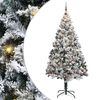 vidaXL Gervi j&oacute;latr&eacute; me&eth; 300 LED Hv&iacute;tt 240 cm PVC, st&aacute;l og plast