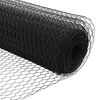 vidaXL Gir&eth;ingarp&oacute;stur Gr&aacute;r 10 x 0,6 m (25 mm net) St&aacute;l og PVC