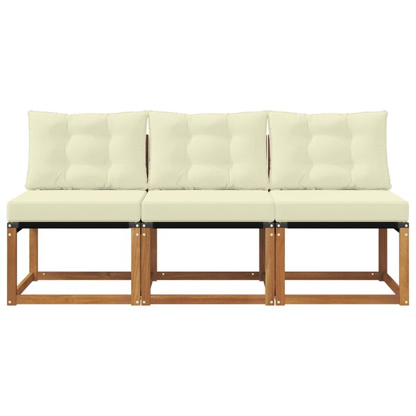 vidaXL 3 Stykki Utandeildar mi&eth;sofa