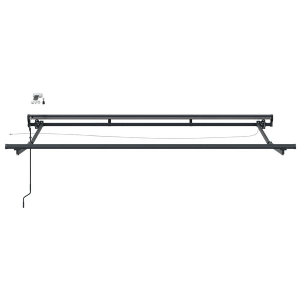 vidaXL Rafmagna&eth;ur s&oacute;lpallarammi me&eth; LED lj&oacute;sum Antras&iacute;t 3 x 2 m &Aacute;l