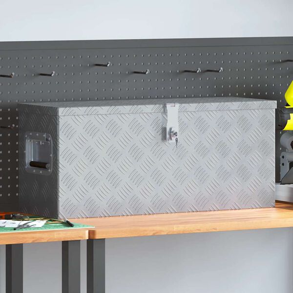 vidaXL &Aacute;lkassi 76,5x26,5x33 cm Silfur