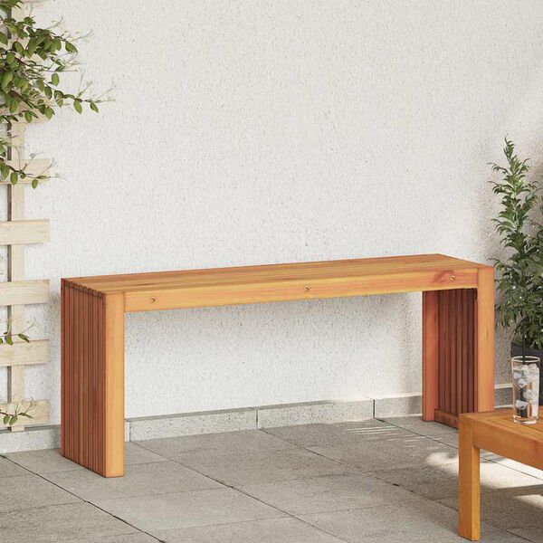 vidaXL Bekkur Ol&iacute;u n&aacute;tt&uacute;rulegt 110 x 30 x 45 cm Solid teak vi&eth;ur