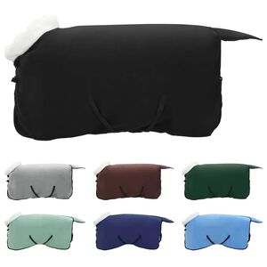 vidaXL Hrossateppa Svartur 75 cm P&oacute;l&oacute;rafleece