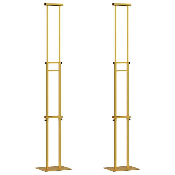 vidaXL S&yacute;ningarskj&aacute;r 2 pcs gold 30 x 23,5 x 210 cm St&aacute;l