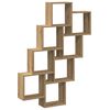 vidaXL Wall Cube Hilla Handverks eik 90x15x119,5 cm Hanna&eth;ur vi&eth;ur