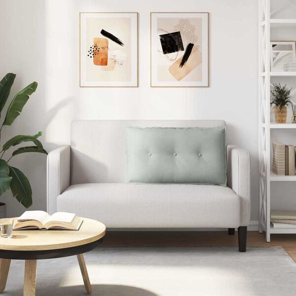 vidaXL Bakp&uacute;&eth;i Lj&oacute;sgr&aacute;r 80 x 50 cm Korduroy efni