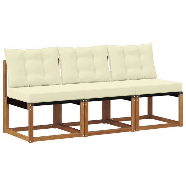 vidaXL 3 Stykki Utandeildar mi&eth;sofa