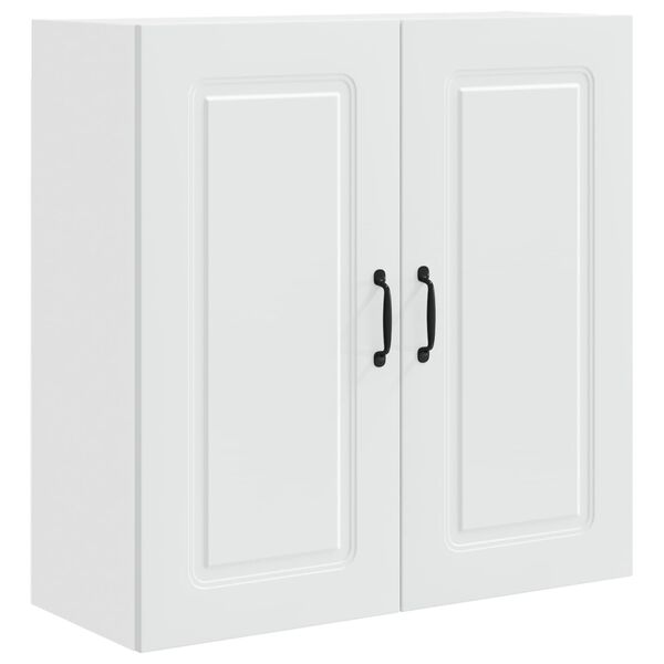 vidaXL Eldh&uacute;s sk&aacute;pur Kalmar Hv&iacute;tt 80 x 31 x 80 cm Samsettur vi&eth;ur