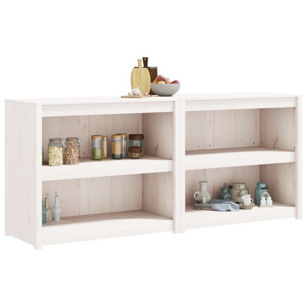 vidaXL &Uacute;tieldh&uacute;ssk&aacute;par 2 stk. Hv&iacute;t Gegnheil Fura