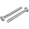 vidaXL H&uacute;sgagnaskr&uacute;fur 2 pcs Silfur M6 x 60 mm St&aacute;l
