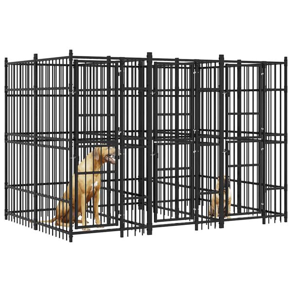 vidaXL &uacute;ti hundar&aelig;ktunarst&aacute;l 7,37 m&sup2;