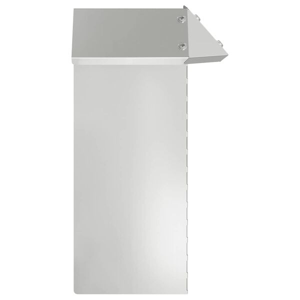 vidaXL Sniglafence 4 pcs Silfur 13,5 x 13,5 x 25 cm Galvaniserad st&aacute;l